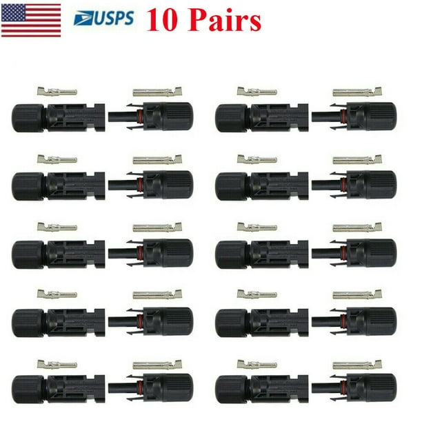 FOR MC4 Adapter Male Female Solar Panel Wire Cable Connector Set Waterproof FOR MC4 Adapter Male Female Solar Panel Wire Cable Connector Set Waterproof